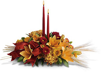 Graceful Glow Centerpiece from Swindler and Sons Florists in Wilmington, OH